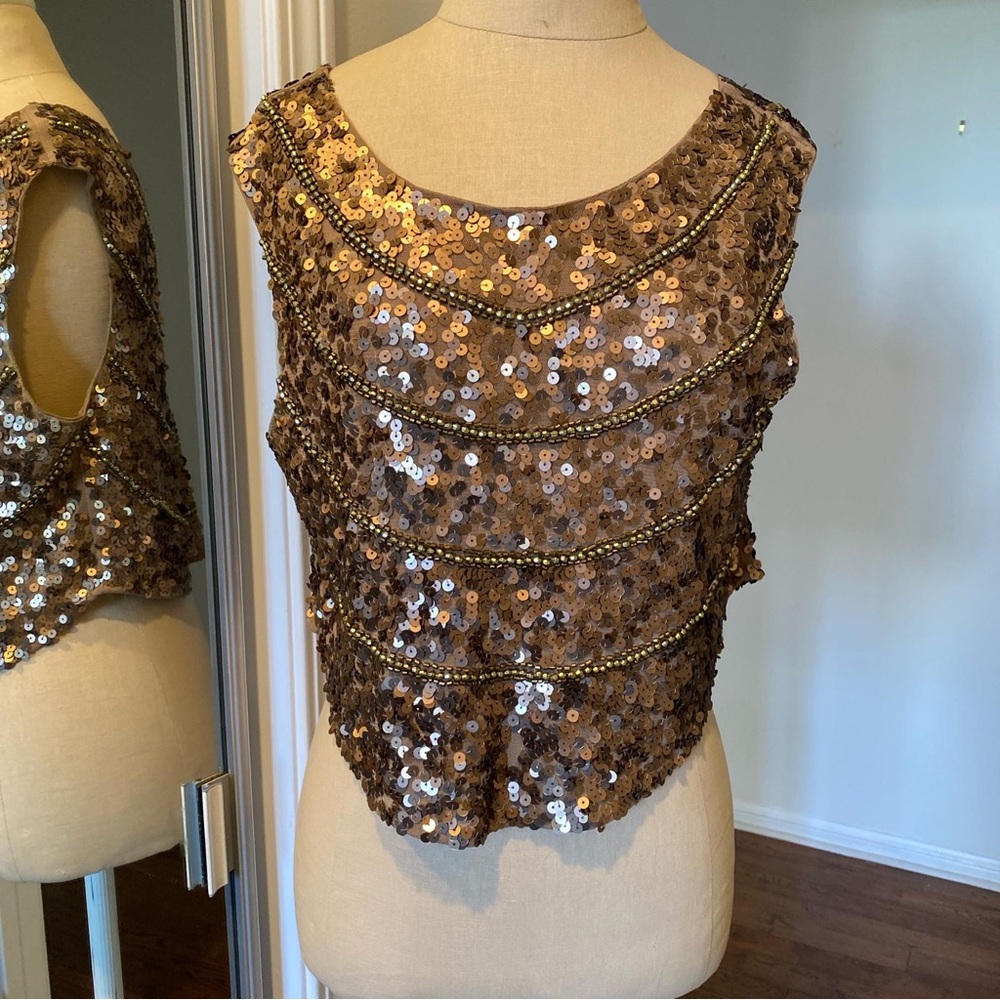 Hot & Delicious Sequin Cropped Top Like New. SM